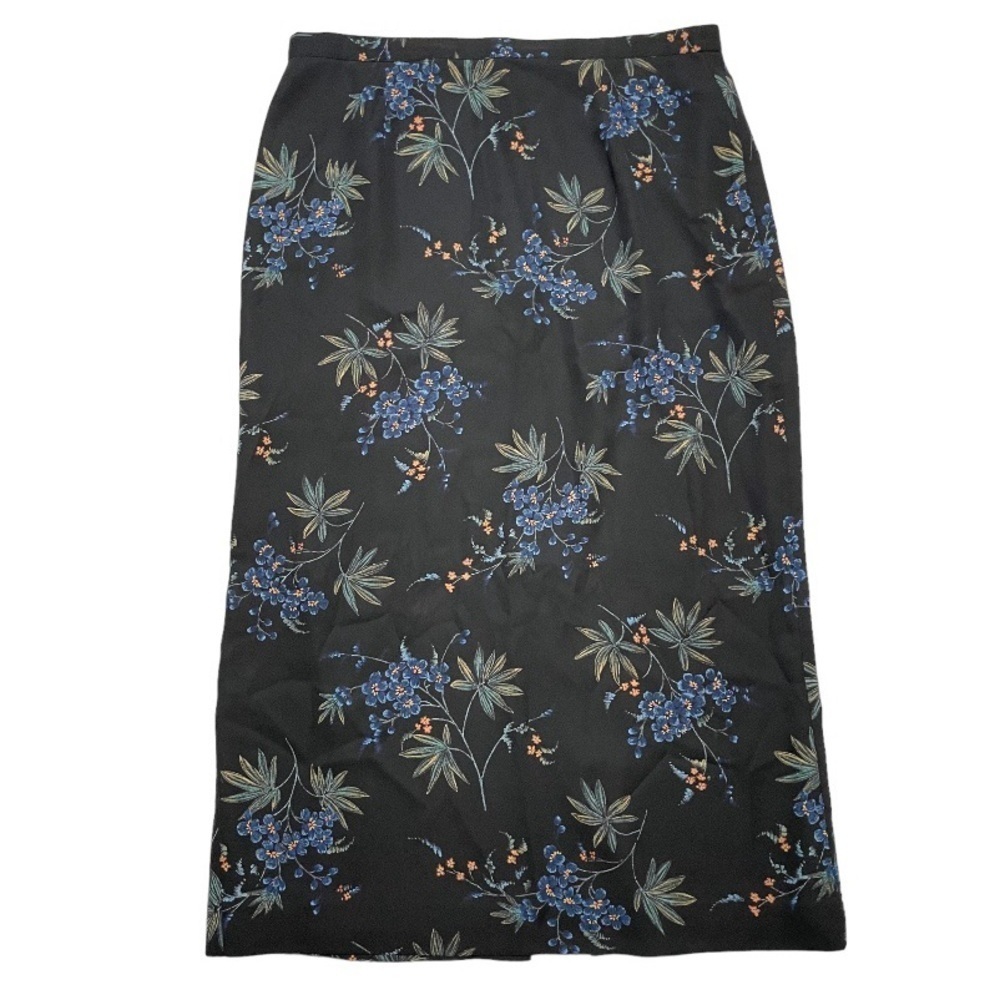 Pendleton dark floral maxi skirt sz 14